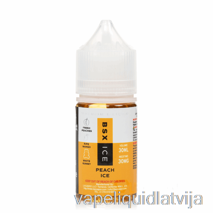 Persiku Ledus - Bsx Sāls Sērija - 30ml 50mg Vape šķidrums